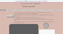 Desktop Screenshot of le-logis-du-medoc.com
