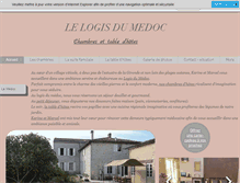 Tablet Screenshot of le-logis-du-medoc.com